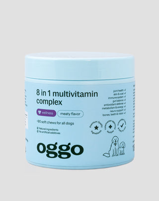 8 em 1 complexo multivitamínico complementar para a saúde e energia do seu animal de estimação Oggo 180 g - 1