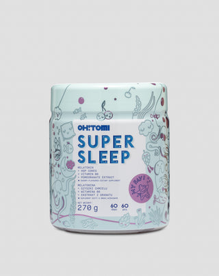 Geleia do sono de melatonina com vitaminas para crianças e adultos cereja Super Sleep Oh!Tomi 60 pcs. - 1