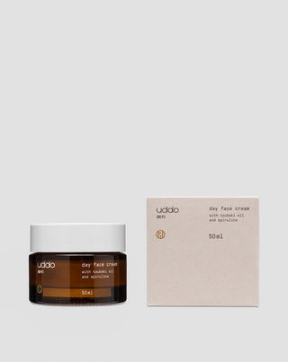 Creme de dia leve para o rosto com spirulina e óleos naturais para todos os tipos de pele Uddo - 3