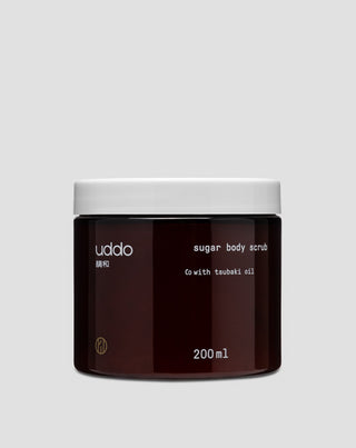 Esfoliante corporal de açúcar com óleo de macadâmia, manteiga de karité e óleo de abacate Uddo - 1