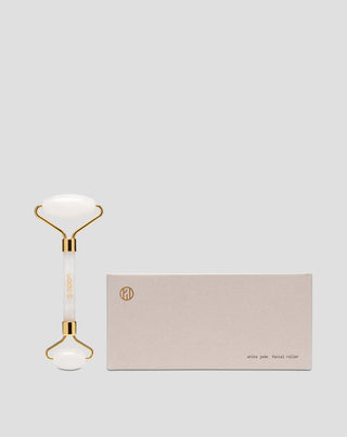 Rolo de massagem facial em jade branco Uddo para reduzir as olheiras e o inchaço - 3