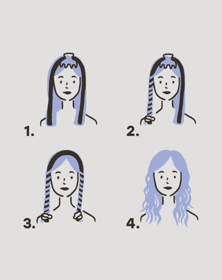 Rolo de seda para encaracolar o cabelo sem calor Sentir (sem) calor Twisty - 5