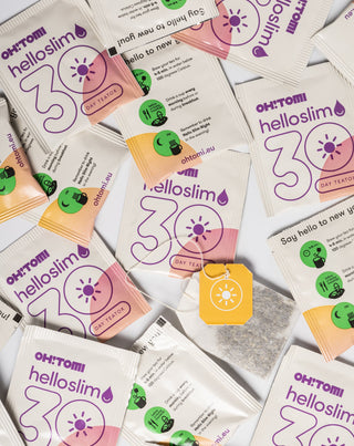 Chá de dia de limpeza desintoxicação do corpo em 30 dias fruta e erva Olá Slim Oh!Tomi - 3