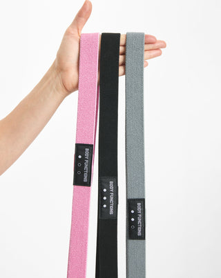 Długie gumy oporowe do ćwiczeń fitness Body Functions 208 cm zestaw 3 szt. - 2