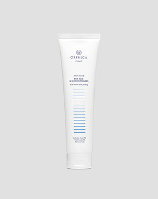 Peeling facial para pele acneica com niacinamida, pantenol, BHA e microgrânulos Anti-Acne Orphica Clinic - 1
