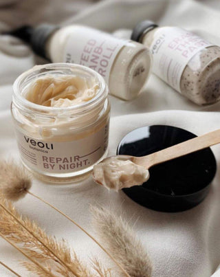 Creme facial com proteção lipídica Segunda pele Reparação nocturna Veoli Botanica - 2