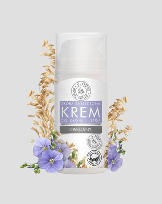 Creme de aveia com óleo de linhaça e laranja para mãos e pés E-Fiore - 1