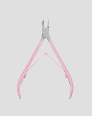 Cortador de cutículas profissional de 5 mm com cabo rosa acetinado You Beauty - 1