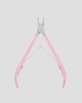 Alicate de cutículas profissional de 3 mm com cabo rosa acetinado You Beauty - 1