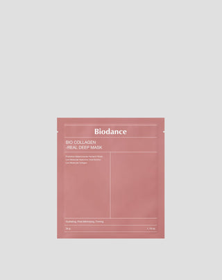 Máscara em folha hidratante e reafirmante Bio Collagen-Real Deep Mask BIODANCE - 1