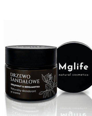 Creme desodorizante natural Sândalo, Toranja e Bergamota Mglife - 4
