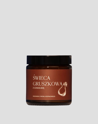 Vela de cera de colza natural com aroma de pera e chocolate Mglife - 1