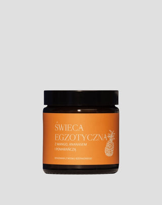Vela exótica de colza feita à mão com fragrância de manga, ananás e laranja Mglife - 1