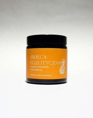 Vela exótica de colza feita à mão com fragrância de manga, ananás e laranja Mglife - 3