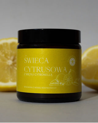 Vela com aroma a limão, menta e citronela Citrus Mglife - 2