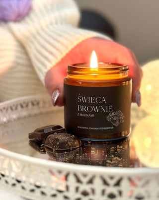 Vela vegana de framboesa com aroma a brownie de framboesa 120 ml MgLife - 3