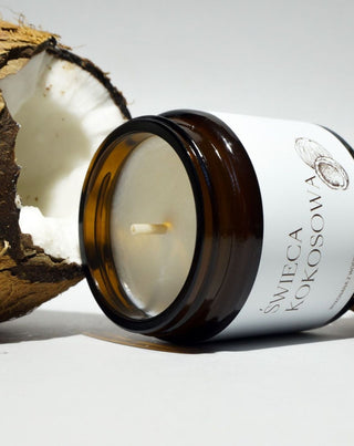 Vela de colza vegana com pavio de algodão e aroma de coco 120 ml MgLife - 2