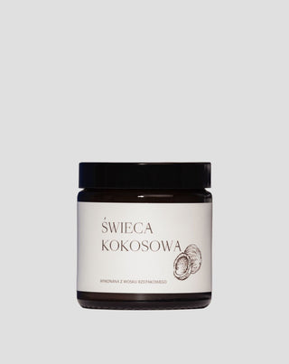 Vela de colza vegana com pavio de algodão e aroma de coco 120 ml MgLife - 1
