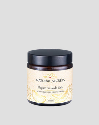 Manteiga corporal com óleos naturais com fragrância de melão e chá verde Natural Secrets - 1