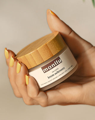 Creme de dia protetor com manteiga de karité, vitamina C e óleo de sementes de framboesa Manilu - 3