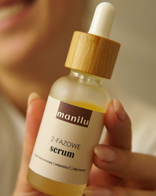 Sérum de noite bifásico para peles secas com ácido hialurónico e vitamina C Manilu - 4