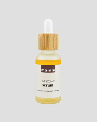 Sérum de noite bifásico para peles secas com ácido hialurónico e vitamina C Manilu - 1