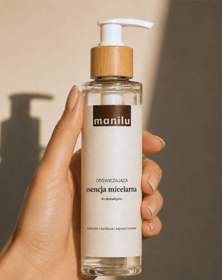 Essência desmaquilhante micelar refrescante para acalmar a irritação com D-pantenol Manilu - 3