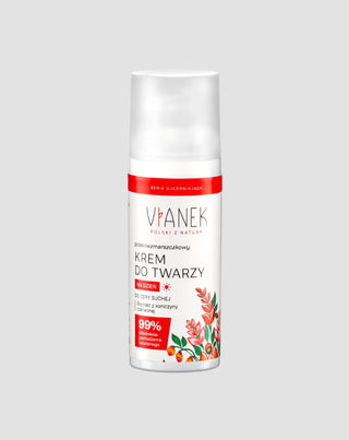 Creme de dia antirrugas para peles secas com trevo vermelho Vianek - 1