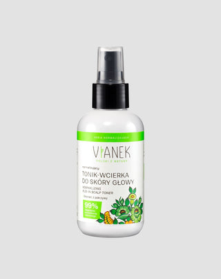 Tónico para o couro cabeludo à base de plantas Vianek para o fortalecimento e o crescimento do cabelo - 1