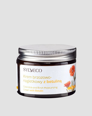 Creme calmante e regenerador de bétula e calêndula com betulina para peles sensíveis Sylveco - 1