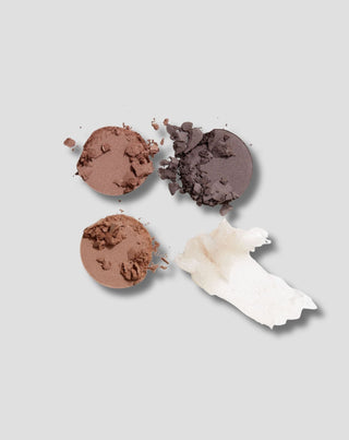 Paleta de 3 sombras e cera transparente para modelar as sobrancelhas para um efeito duradouro Gosh - 2