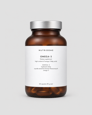Omega-3 para a imunidade e o funcionamento correto do cérebro, coração e visão 1100 mg/dia Nutridome 60 cáps. - 1