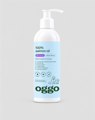 Óleo de salmão para cães Ómega-3 EPA e DHA para coração, cérebro e imunidade Oggo 250 ml - 1