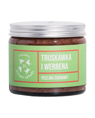 Esfoliante corporal reafirmante e suavizante de morango e verbena Mydlarnia Cztery Szpaki - 1