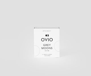 Grey moons no. 1 ash coloured monthly contact lenses grey moons no. 1 Ovio - 1