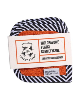 Pensos cosméticos reutilizáveis em tecido felpudo de bambu económicos e ecológicos Mydlarnia Cztery Szpaki - 1