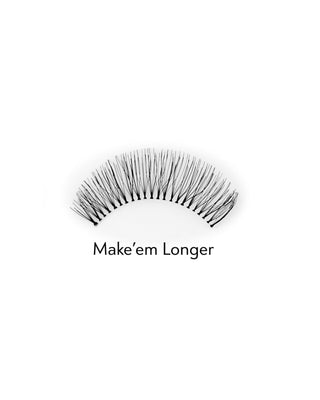 Pestanas artificiais 2d para múltiplas aplicações para um efeito natural Make'em Longer Bamm!Lashes - 2