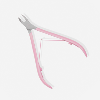 Cortador de cutículas profissional de 5 mm com cabo rosa acetinado You Beauty - 2
