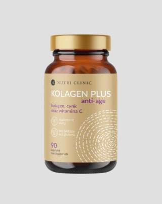 Kolagénio plus anti-idade cápsulas com colagénio, zinco e vitamina C Nutri Clinic 90 cápsulas - 1