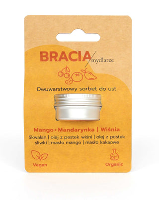 Sorvete de frutos para lábios secos e gretados manga, cereja e tangerina Soap Brothers - 5