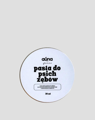 A pasta de dentes de coco e banana para cães neutraliza o odor e remove o tártaro Auna For Fauna 30 ml - 1