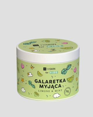 Gelatina de limpeza para banho para crianças verde lima doce HiSkin for Kids - 1