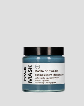Máscara lifting facial com biofermento de algas, coenzima Q10 e extrato de romã La-Le - 1