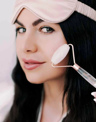 Massageador facial de cristal de quartzo, o rei dos cristais, rolo Crystallove_2 - 2