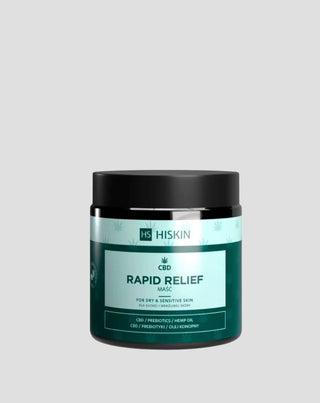 Pomada de socorro cbd para o cuidado da pele seca com óleo de cânhamo Rapid Relief HiSkin - 1