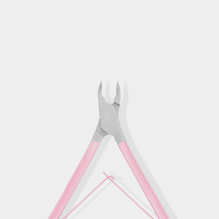 Alicate de cutículas profissional de 3 mm com cabo rosa acetinado You Beauty - 4