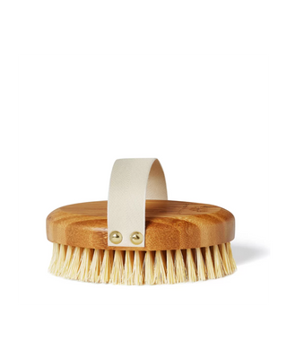 Escova de massagem corporal seca com agave de bambu Crystallove - 1