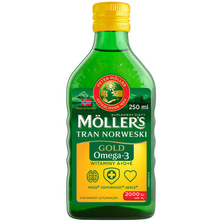 Gold Moller's Norwegian Lemon Flavoured Trank com 2000 UI de vitamina D3 - 1