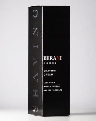 Creme de barbear Berani para homem com óleo de abacate e esqualano para suavizar a barba