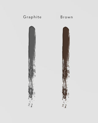 Lápis de sobrancelhas de grafite com escova e ponta de precisão com óleo de rícino Nutridome - 3